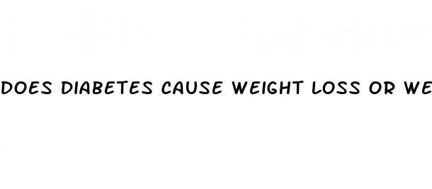 does diabetes cause weight loss or weight gain