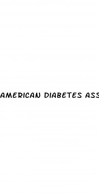 american diabetes association guideline