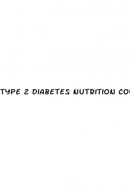 type 2 diabetes nutrition counseling