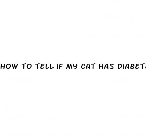 how to tell if my cat has diabetes