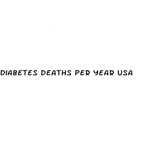 diabetes deaths per year usa