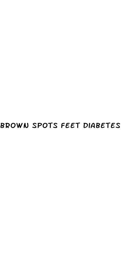 brown spots feet diabetes