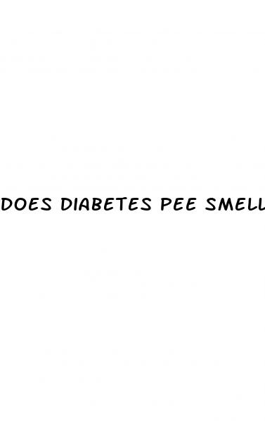 does diabetes pee smell