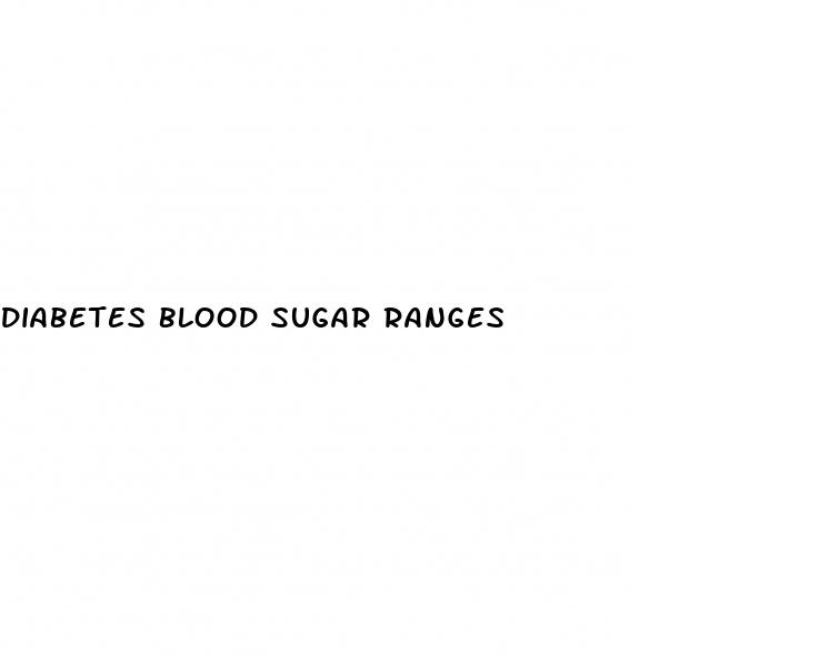 diabetes blood sugar ranges