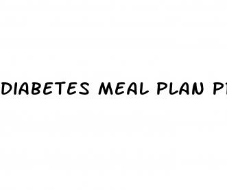 diabetes meal plan printable
