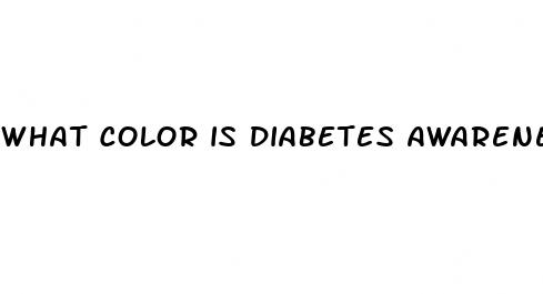 what color is diabetes awareness