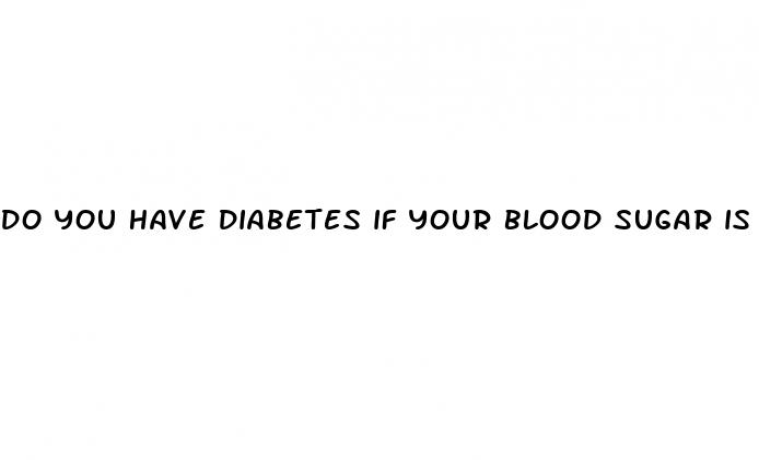 do you have diabetes if your blood sugar is low