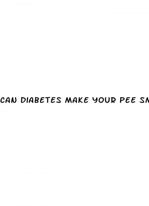 can diabetes make your pee smell