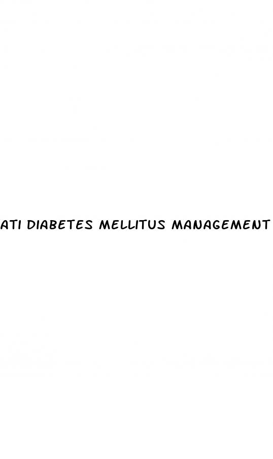 ati diabetes mellitus management