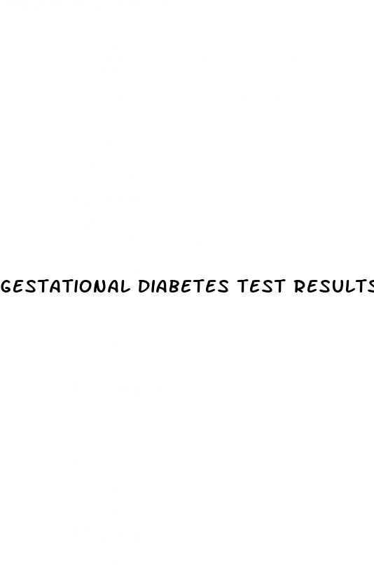gestational diabetes test results