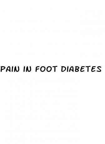 pain in foot diabetes