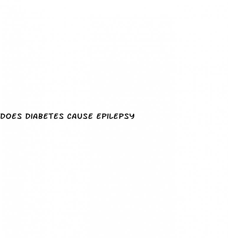 does diabetes cause epilepsy