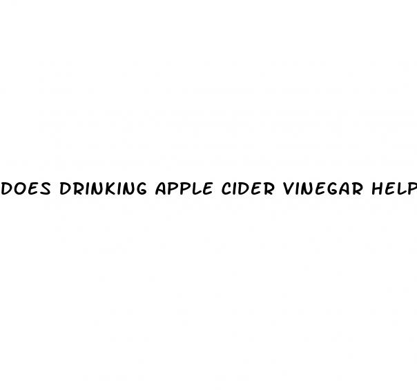 does drinking apple cider vinegar help with diabetes