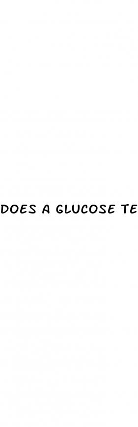 does a glucose test show diabetes
