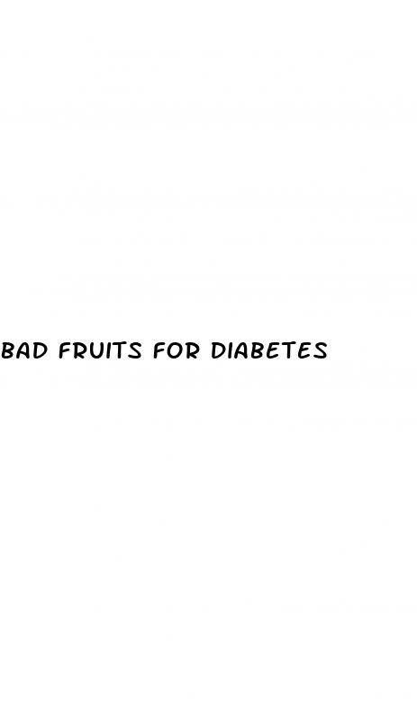 bad fruits for diabetes
