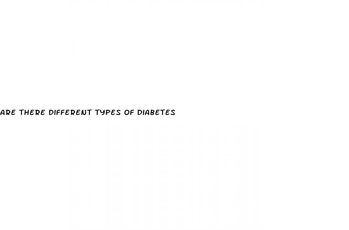 are there different types of diabetes