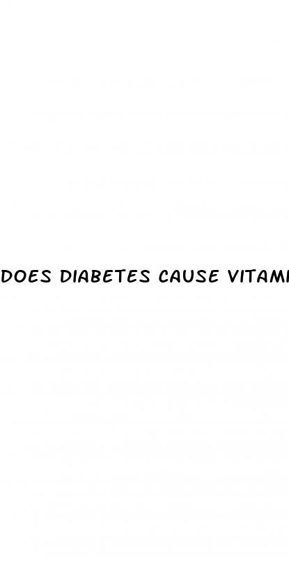 does diabetes cause vitamin d deficiency