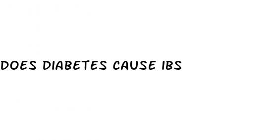 does diabetes cause ibs