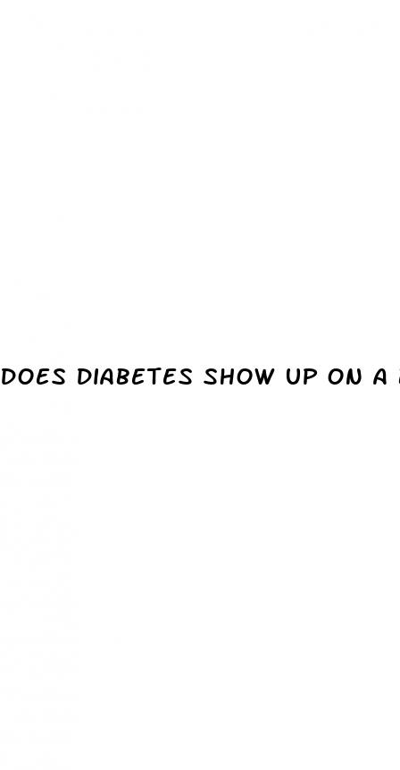 does diabetes show up on a blood test