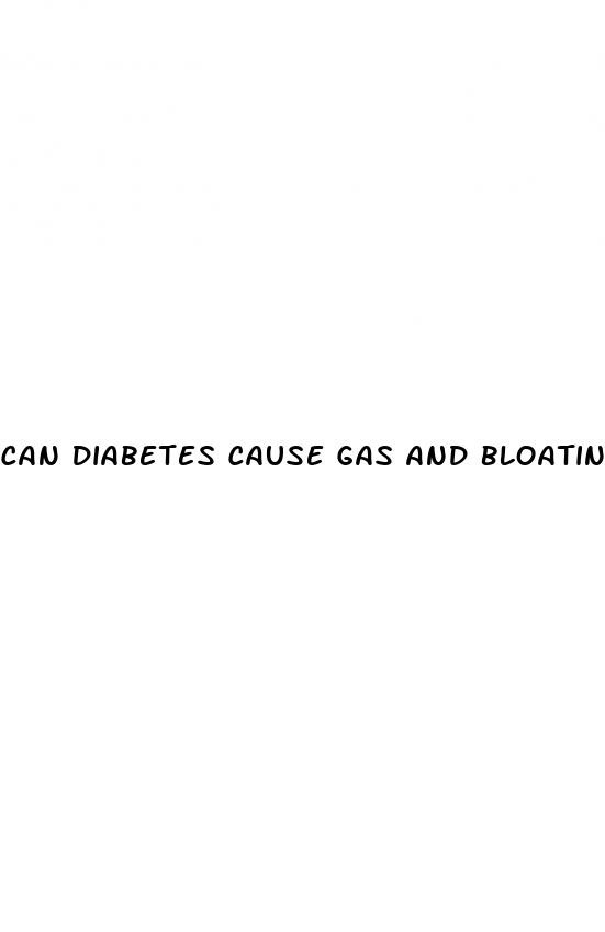 can diabetes cause gas and bloating