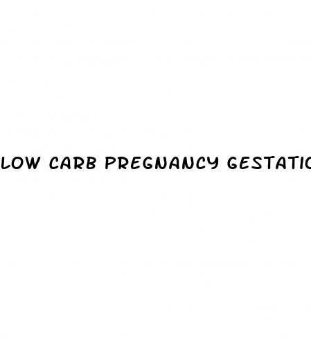low carb pregnancy gestational diabetes