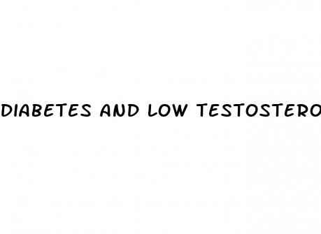 diabetes and low testosterone