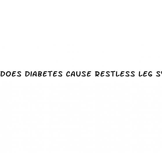 does diabetes cause restless leg syndrome