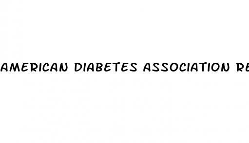 american diabetes association releases new guidelines