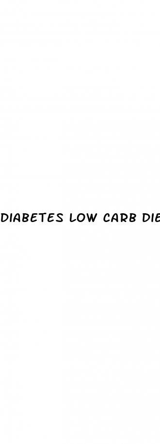 diabetes low carb diet menu