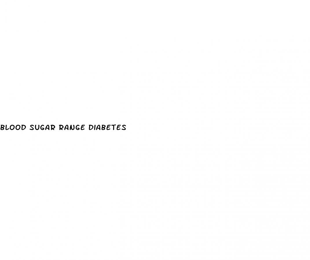 blood sugar range diabetes