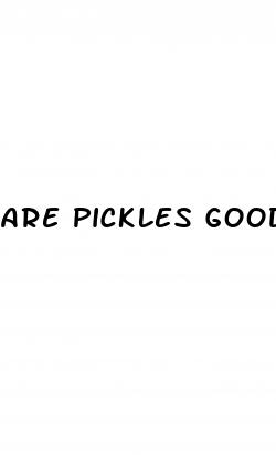 are pickles good for diabetes
