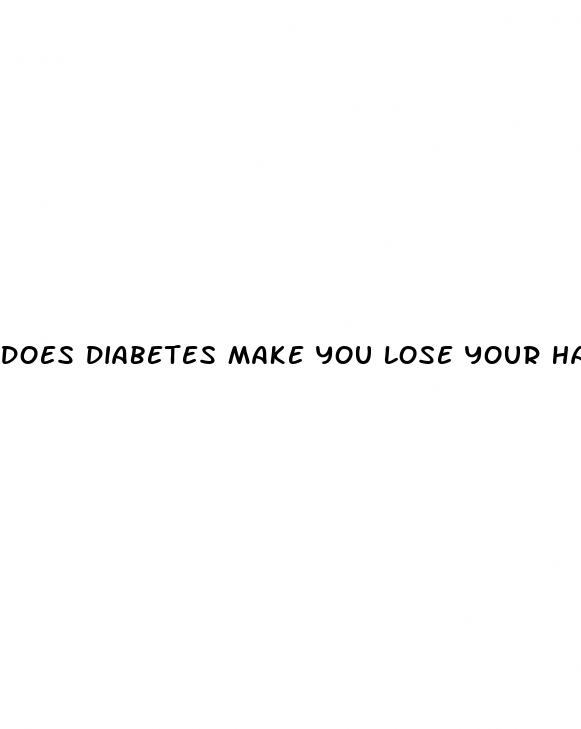 does diabetes make you lose your hair