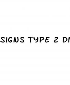 signs type 2 diabetes