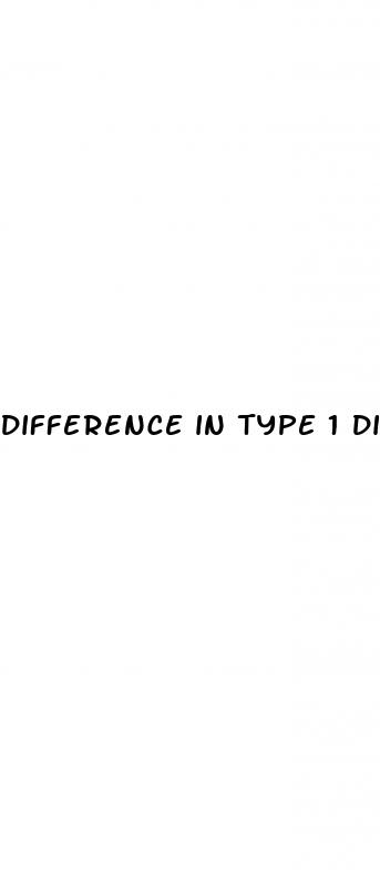 difference in type 1 diabetes and type 2