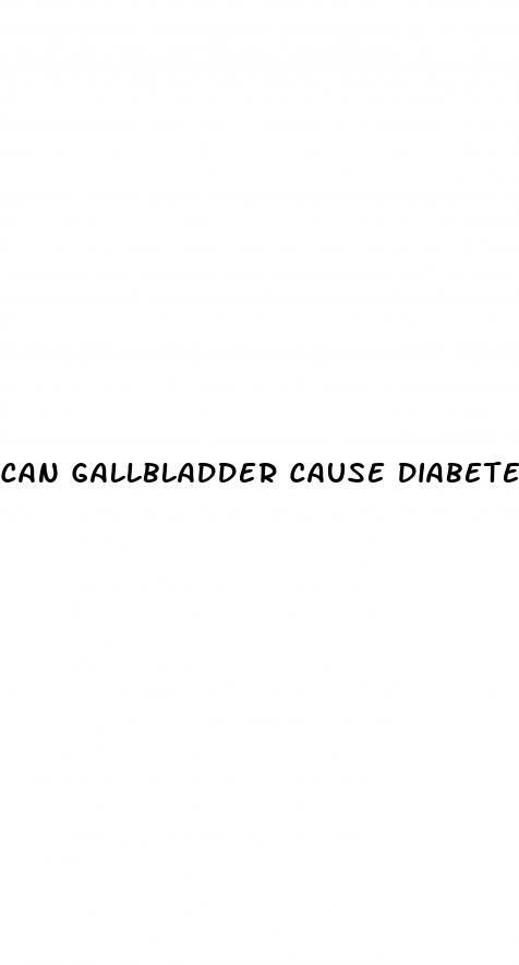 can gallbladder cause diabetes