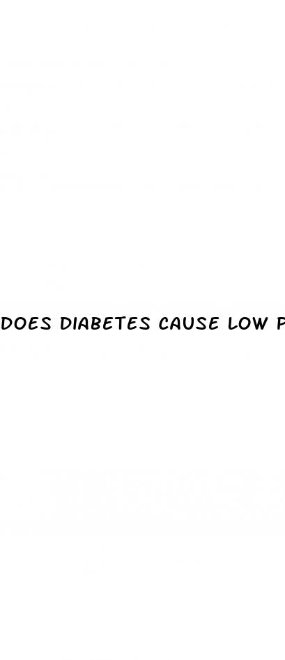 does diabetes cause low platelet count