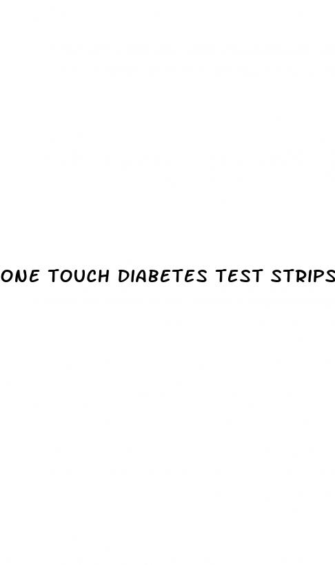 one touch diabetes test strips