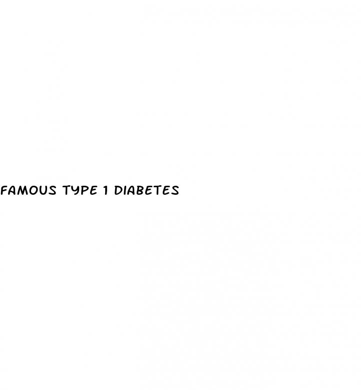 famous type 1 diabetes