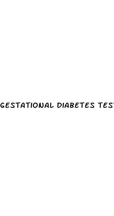 gestational diabetes test week