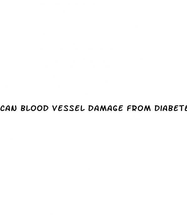 can blood vessel damage from diabetes be reversed
