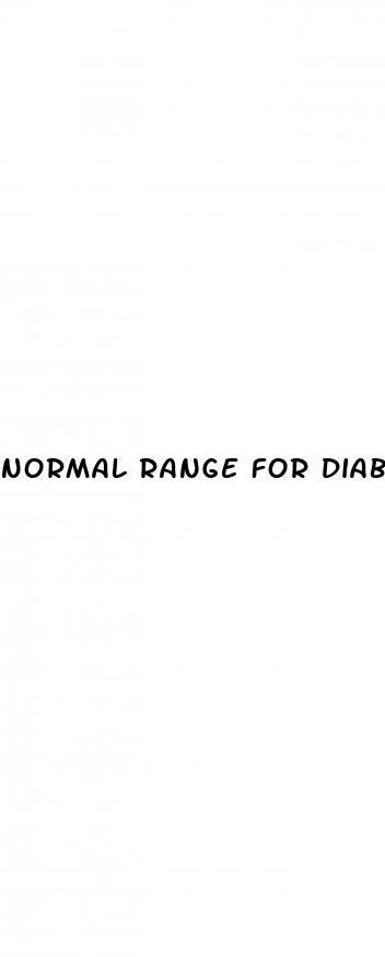 normal range for diabetes