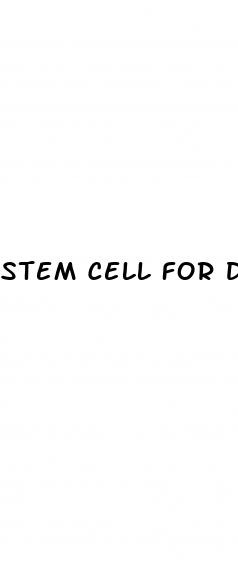 stem cell for diabetes