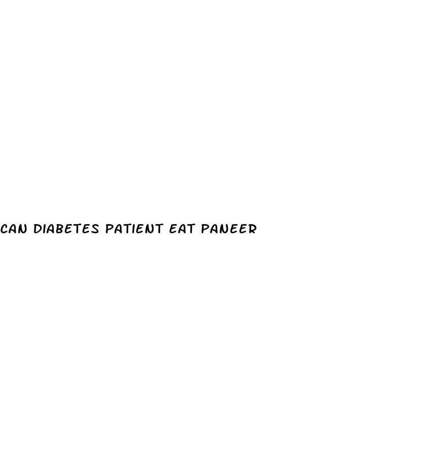 can diabetes patient eat paneer