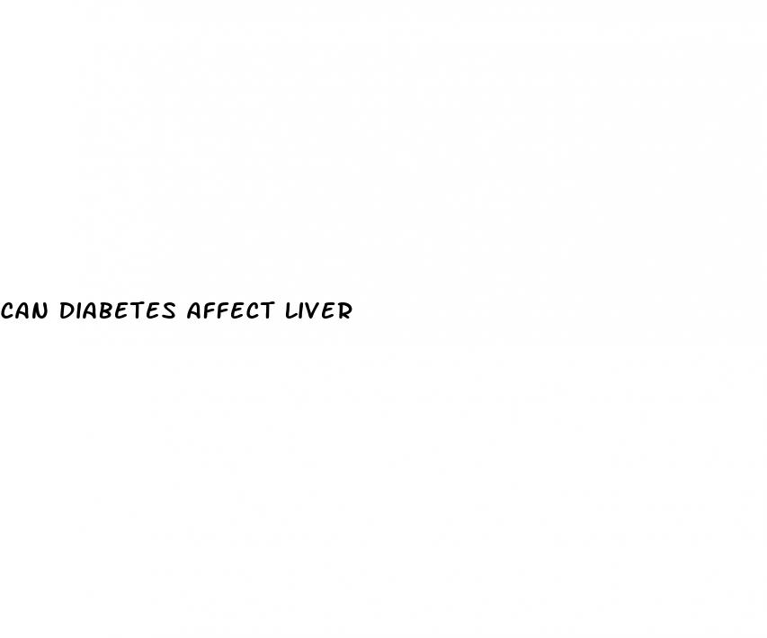 can diabetes affect liver