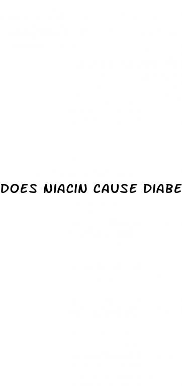 does niacin cause diabetes