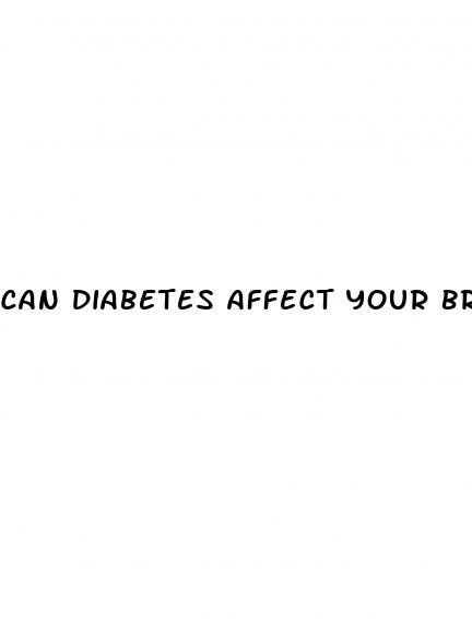 can diabetes affect your brain