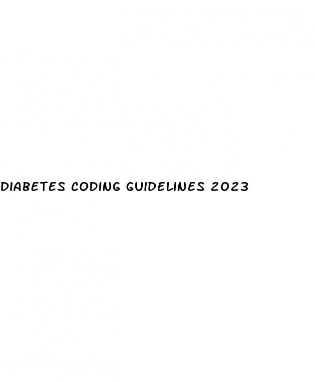 diabetes coding guidelines 2023