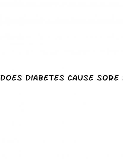 does diabetes cause sore feet