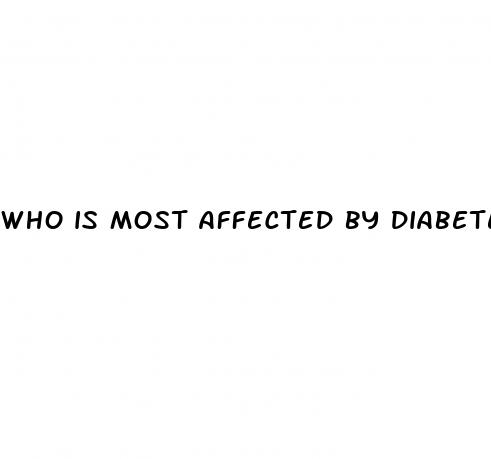who is most affected by diabetes