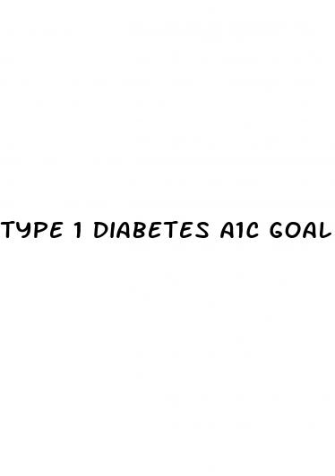 type 1 diabetes a1c goal